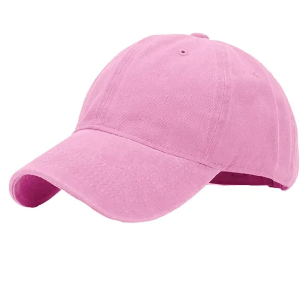 Adjustable 6 Panels Cotton Baseball Cap Dad Hat