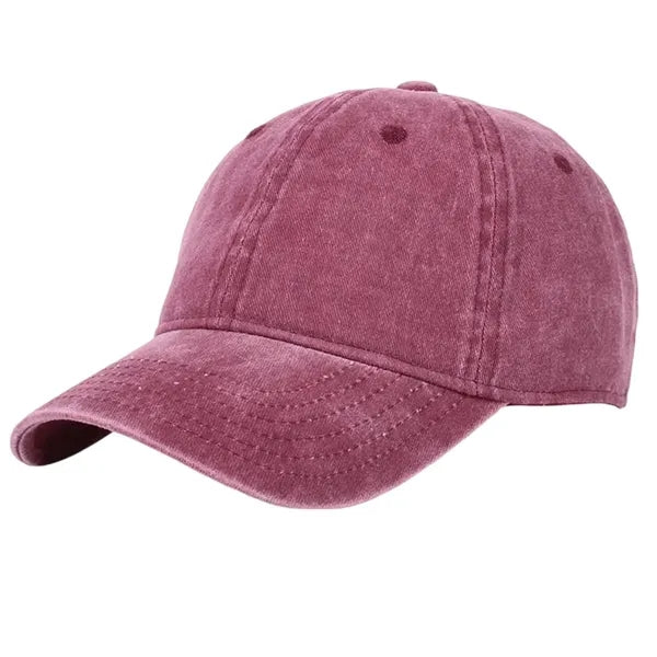 Adjustable 6 Panels Cotton Baseball Cap Dad Hat