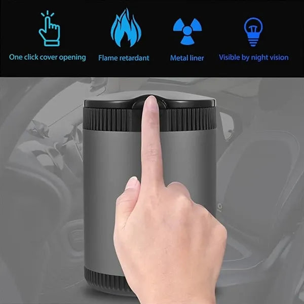 Car Ashtray Auto Cup Holder Mini Trash Can for Automatic