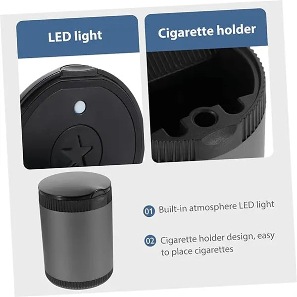 Car Ashtray Auto Cup Holder Mini Trash Can for Automatic