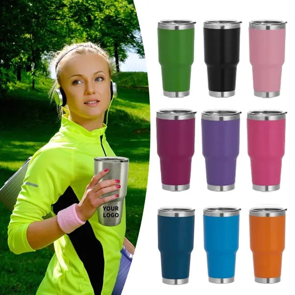 30oz Stainless Steel Tumbler with Lid