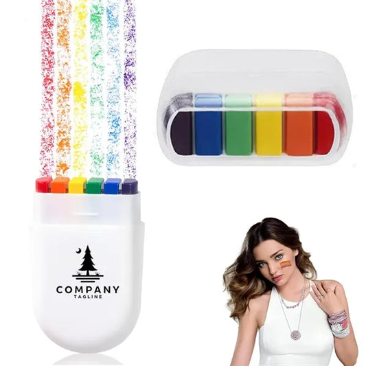 6 Colors Rainbow Crayon