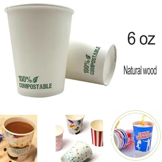 Eco Friendly 6 Oz Disposable Paper Cup