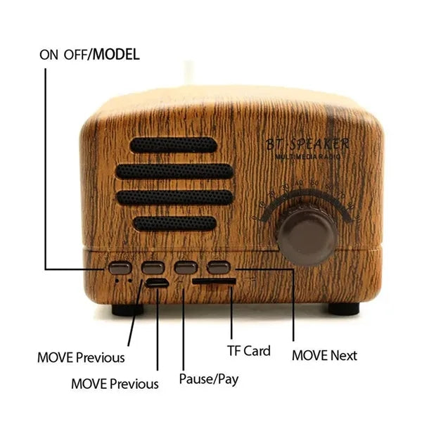 Vintage Bluetooth Speaker Radio