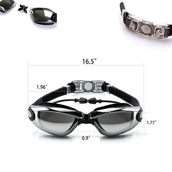 Swimming Goggles With Attached Ear Plugs