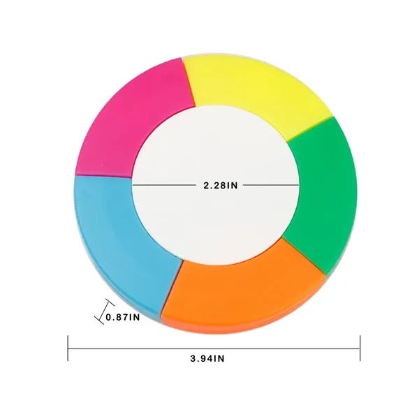 Round Shaped Multi-Color Highlighter