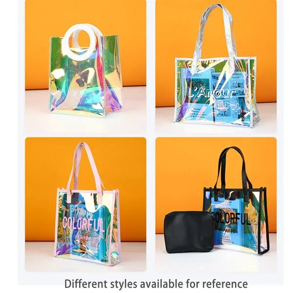 Iridescent Clear Tote Bag