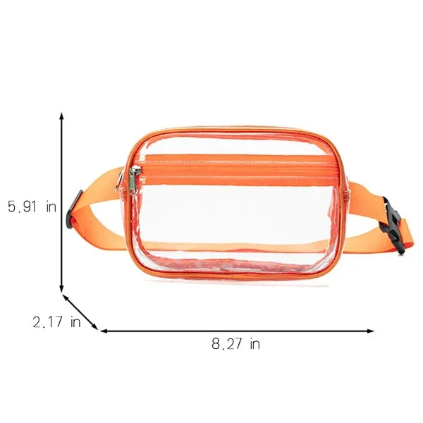 Small Clear Fanny Pack Stadium Approved Belt Bag Unisex