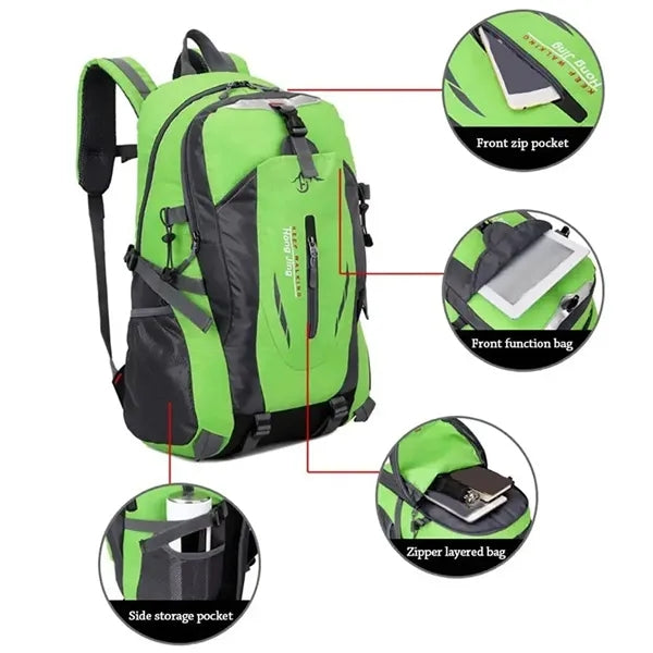 40L Waterproof Hiking Camping Backpack