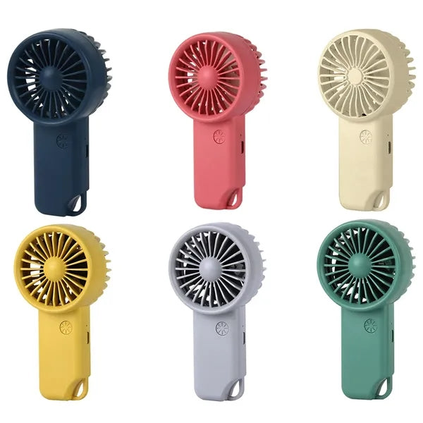 Mini Carabiner Fan Portable Pocket 3 Speed Charging USB Fan
