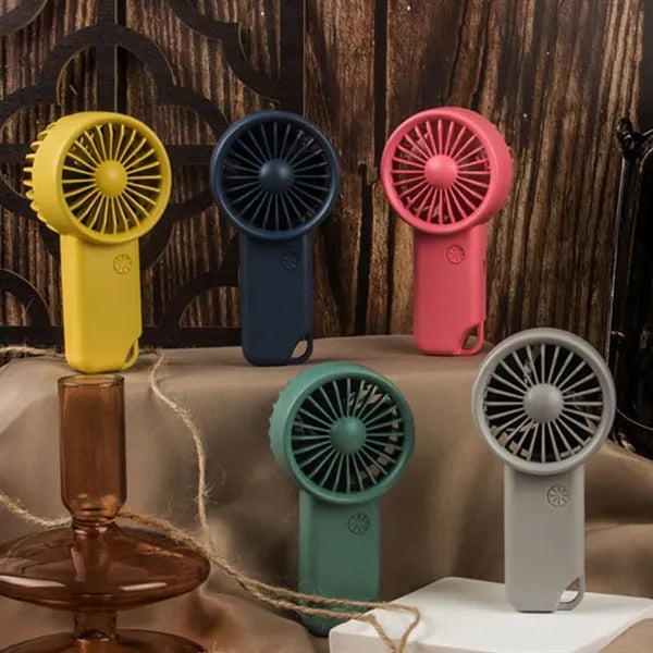Mini Carabiner Fan Portable Pocket 3 Speed Charging USB Fan