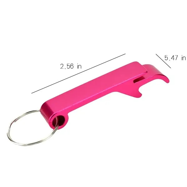 Portable Bottle Opener Keyring Beer LOGO Remover Keychain