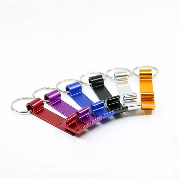 Portable Bottle Opener Keyring Beer LOGO Remover Keychain