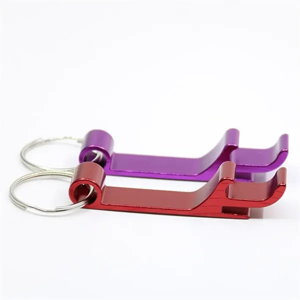 Portable Bottle Opener Keyring Beer LOGO Remover Keychain