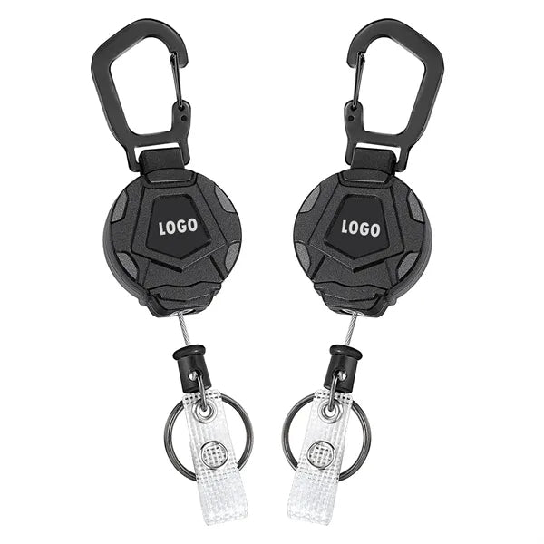 Retractable badge Reel with Key Ring