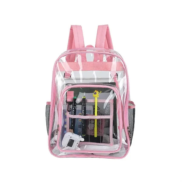 Clear Backpack With Multiple Compartments