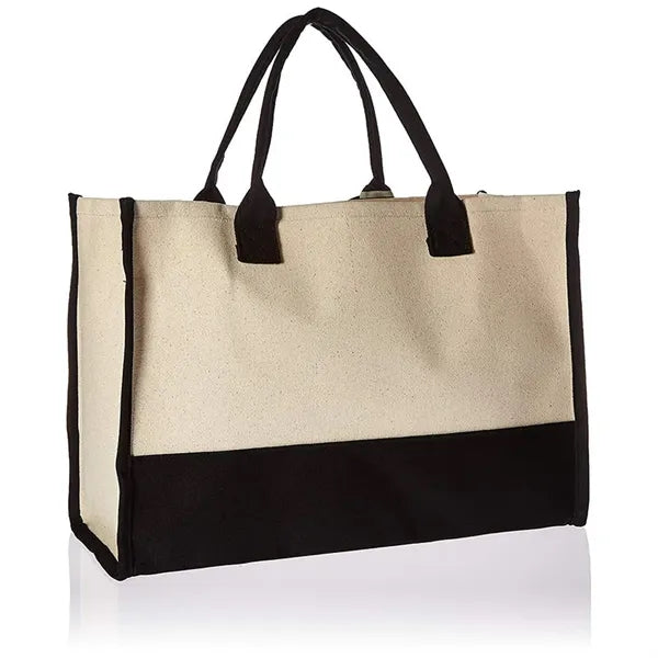 Fashionable canvas handbag