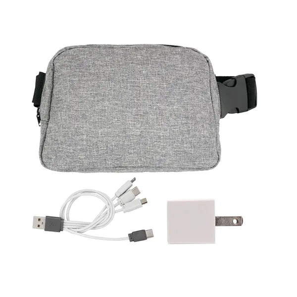 Recycled Fanny Pack Wall Charging Set