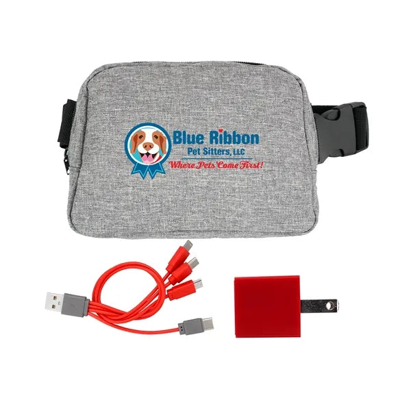 Recycled Fanny Pack Wall Charging Set