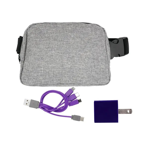 Recycled Fanny Pack Wall Charging Set