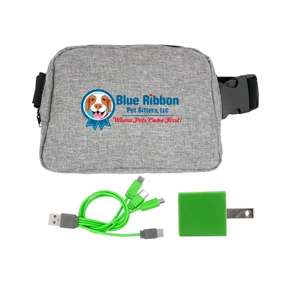 Recycled Fanny Pack Wall Charging Set
