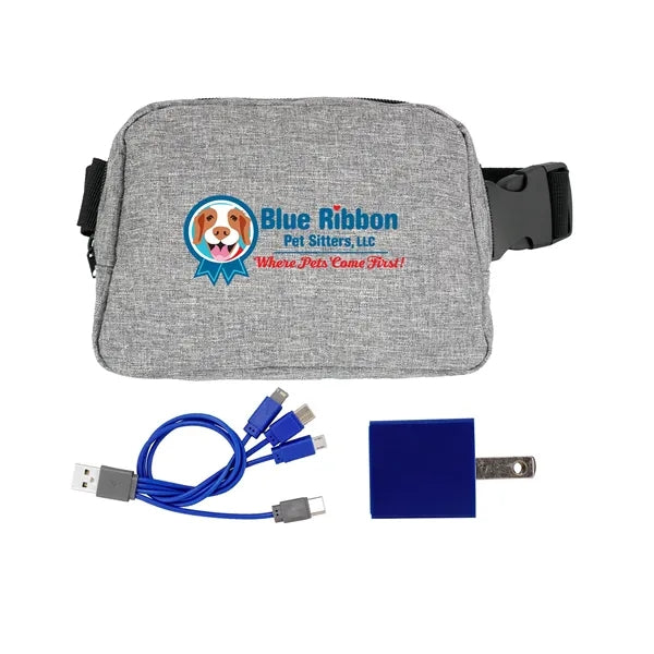 Recycled Fanny Pack Wall Charging Set