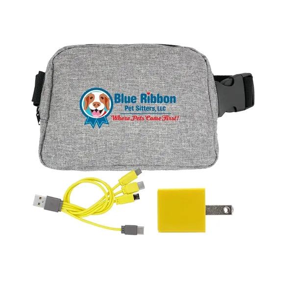 Recycled Fanny Pack Wall Charging Set