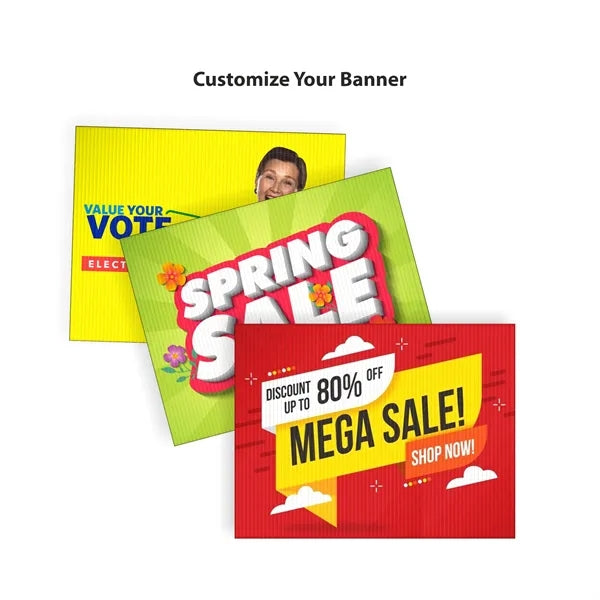 24" x 30" Corrugated Yard Sign - Full Color