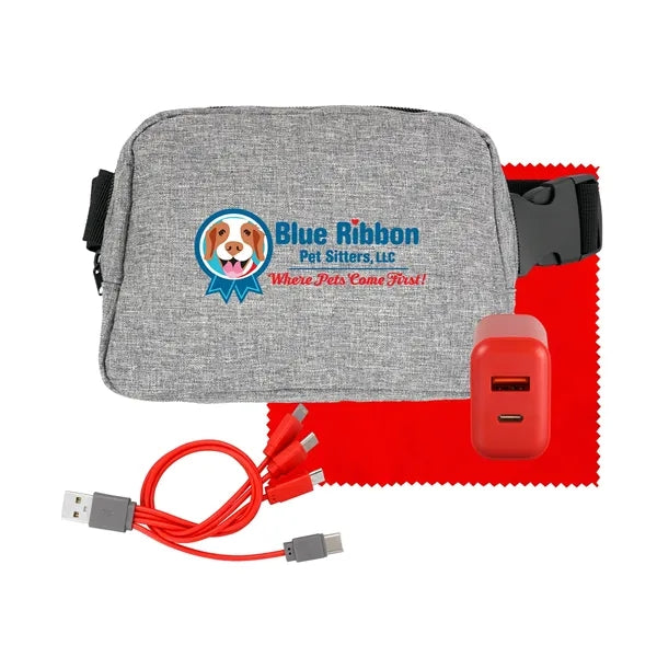 Fast Charger Recycled Fanny Pack Set