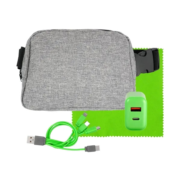 Fast Charger Recycled Fanny Pack Set
