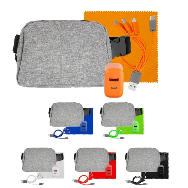 Fast Charger Recycled Fanny Pack Set