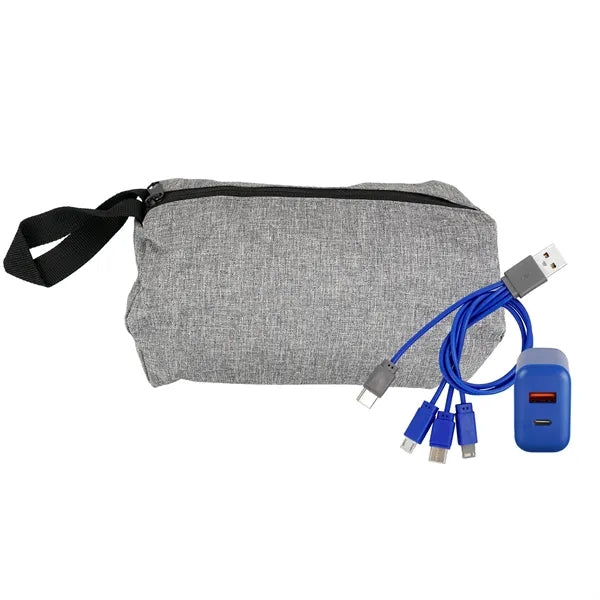 Recycled Travel Pouch Fast Charger Set