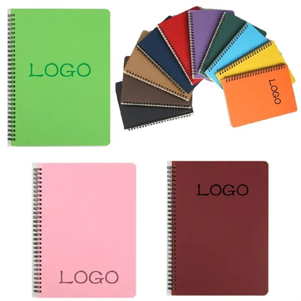 A5 College Hard Cover Ruled Journal Spiral Lined Notebook
