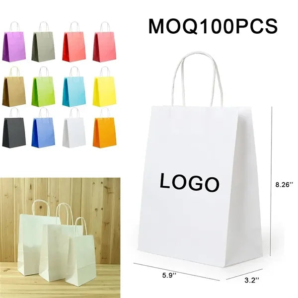 Eco-Friendly Kraft Paper Gift Bag With Handles