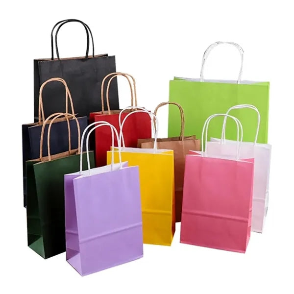 Eco-Friendly Kraft Paper Gift Bag With Handles