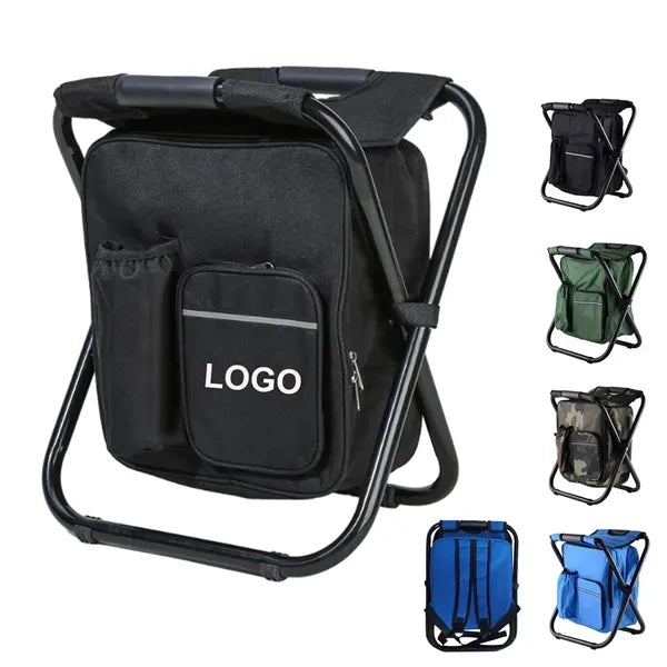 3 In 1 Foldable Oxford Camping Cooler Backpack Chair