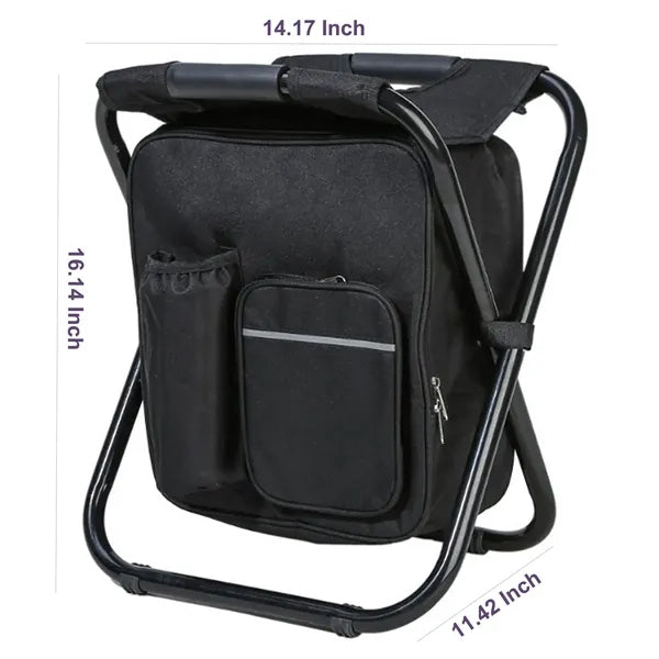 3 In 1 Foldable Oxford Camping Cooler Backpack Chair