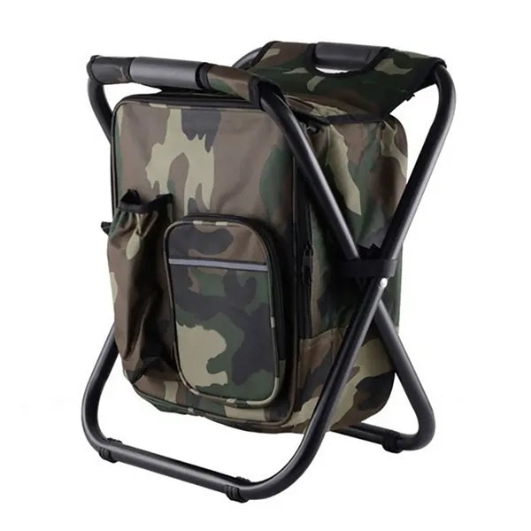 3 In 1 Foldable Oxford Camping Cooler Backpack Chair