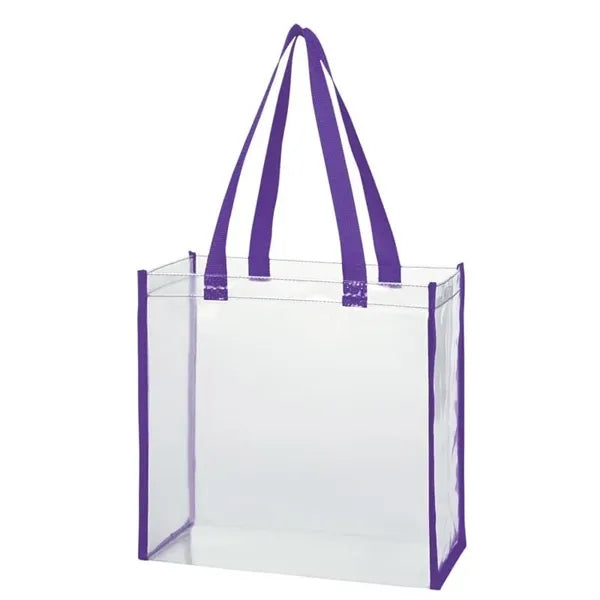 Stadium Approved Clear PVC Tote Bag 12" x 12" x 6"