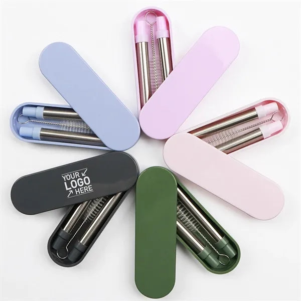 Stainless Steel Keychain Straw