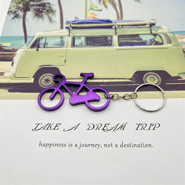 Bicycle Shape Bottle Opener Key Chain