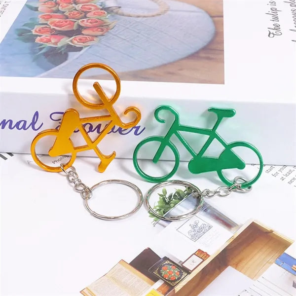 Bicycle Shape Bottle Opener Key Chain