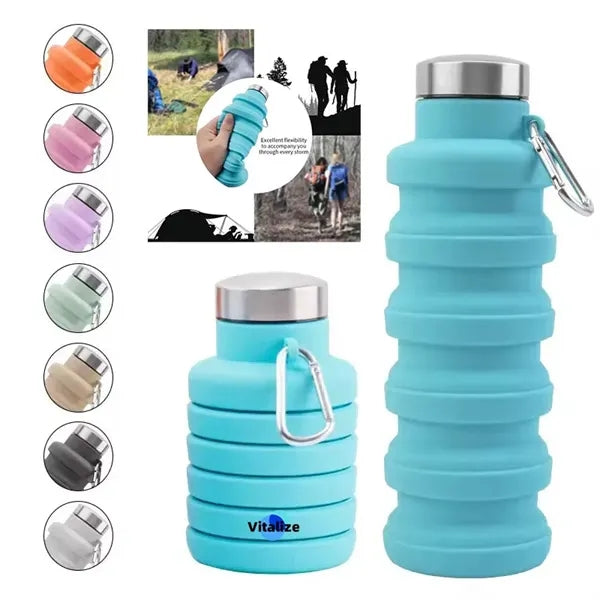 19 oz Collapsible Silicone Water Bottle