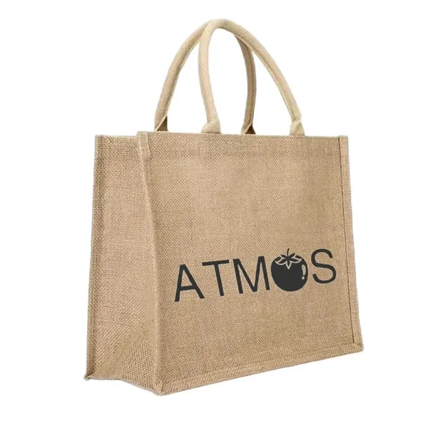 Shopping Beach Tote Jute Bag