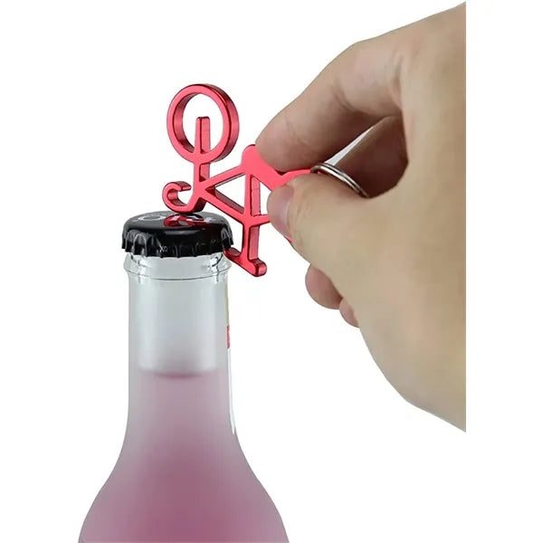 Bicycle Shape Bottle Opener Key Chain