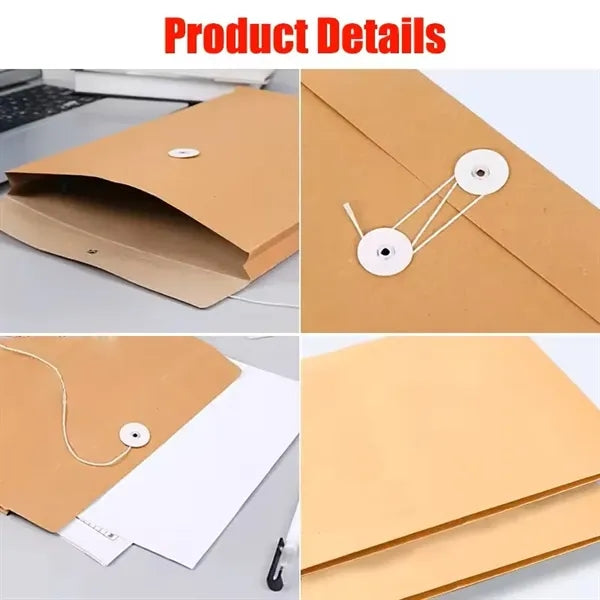 Logo Kraft Paper File Bag Document Holder