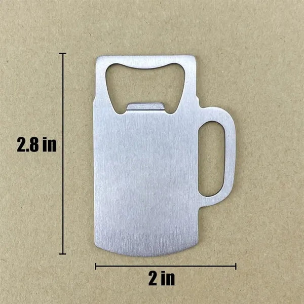 Stainless Steel Beer Bottle Opener Cup Style Cap Remover