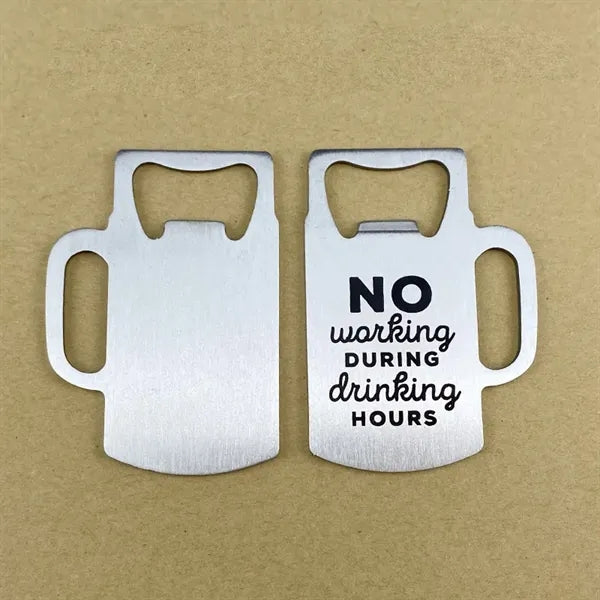 Stainless Steel Beer Bottle Opener Cup Style Cap Remover