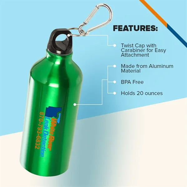 Hadwin Aluminum Water Bottle - 20 OZ.