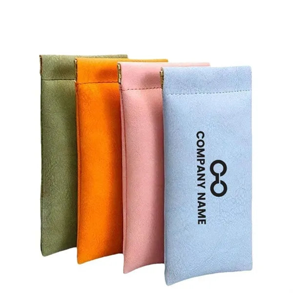 PU Leather Soft Glasses Case Jewellery Storage Bag